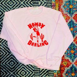 HOWDY DARLING OVERSIZED CREW NECK SWEATSHIRT 💕🤠
